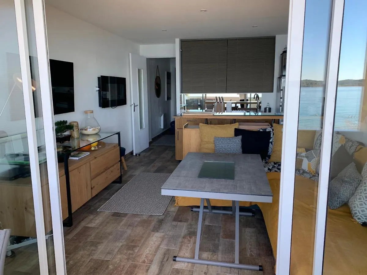 T3 Les Pieds Dans L'Eau, Plage Du Cros, Vue Mer Apartment Six-Fours-les-Plages